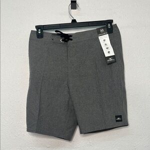 O'Neill Men’s waist 30 Gray Hyperfreak stretch Shorts NWT